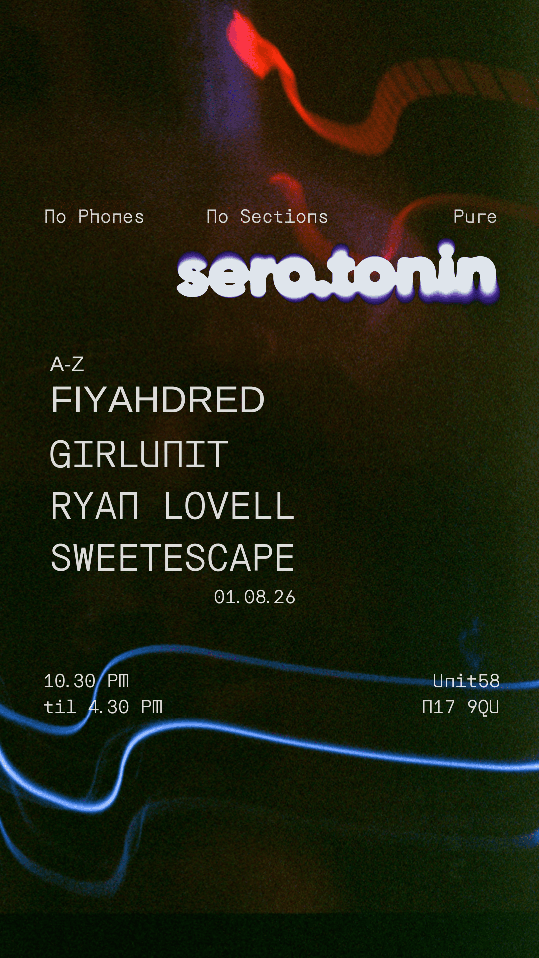 SERO.TONIN VOLUME III: AFROELECTRONIC SOUNDS MEET THE QUEER UNDERGROUND at Unit 58