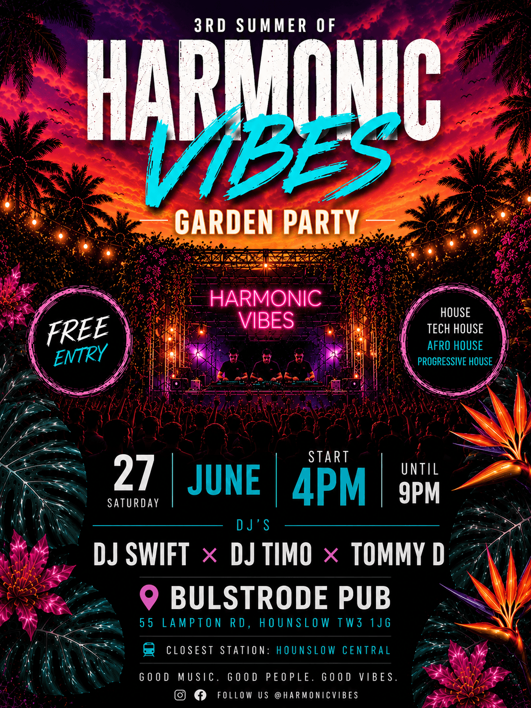 Harmonic Vibes - Day Garden Party at The Bulstrode