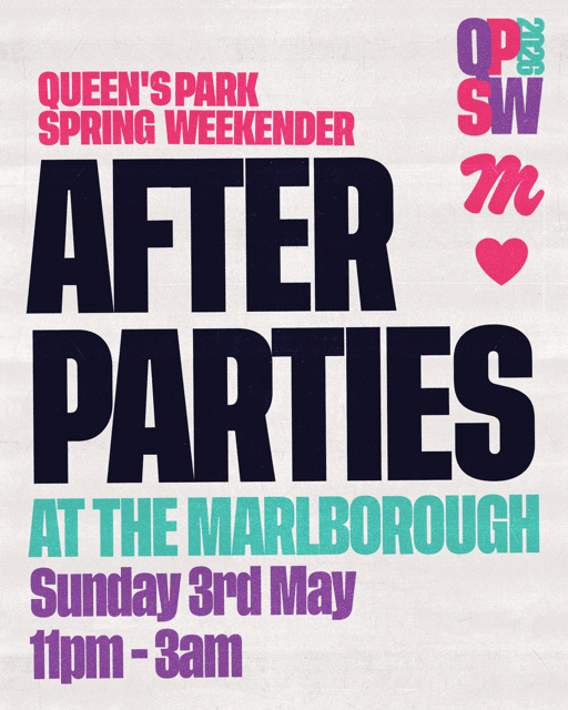 Queen's Park Spring Weekender '26 After Parties - SUNDAY ● The Red Room at The Marlborough ● at The Marlborough Red Room
