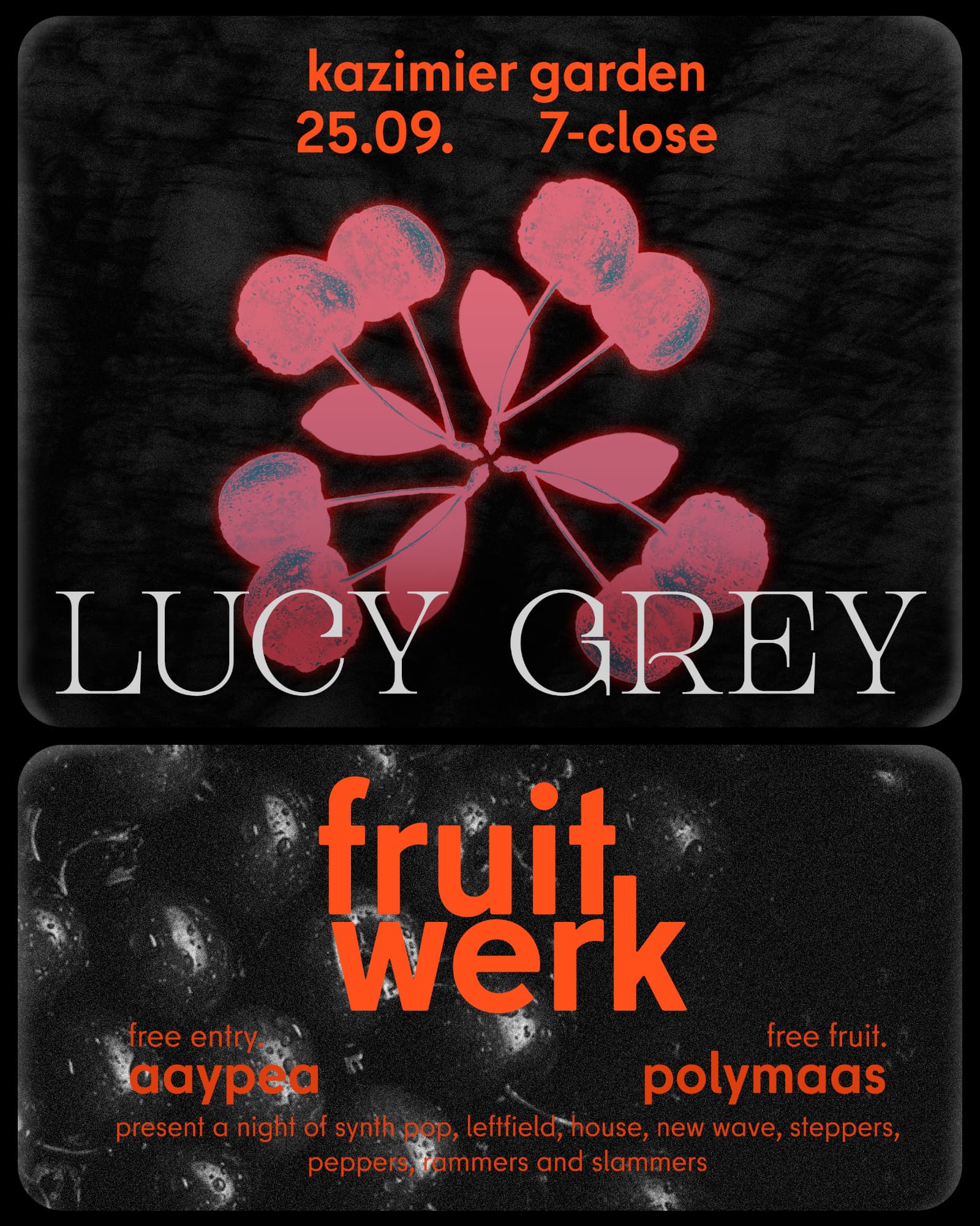 fruitwerk with special guest Lucy Grey