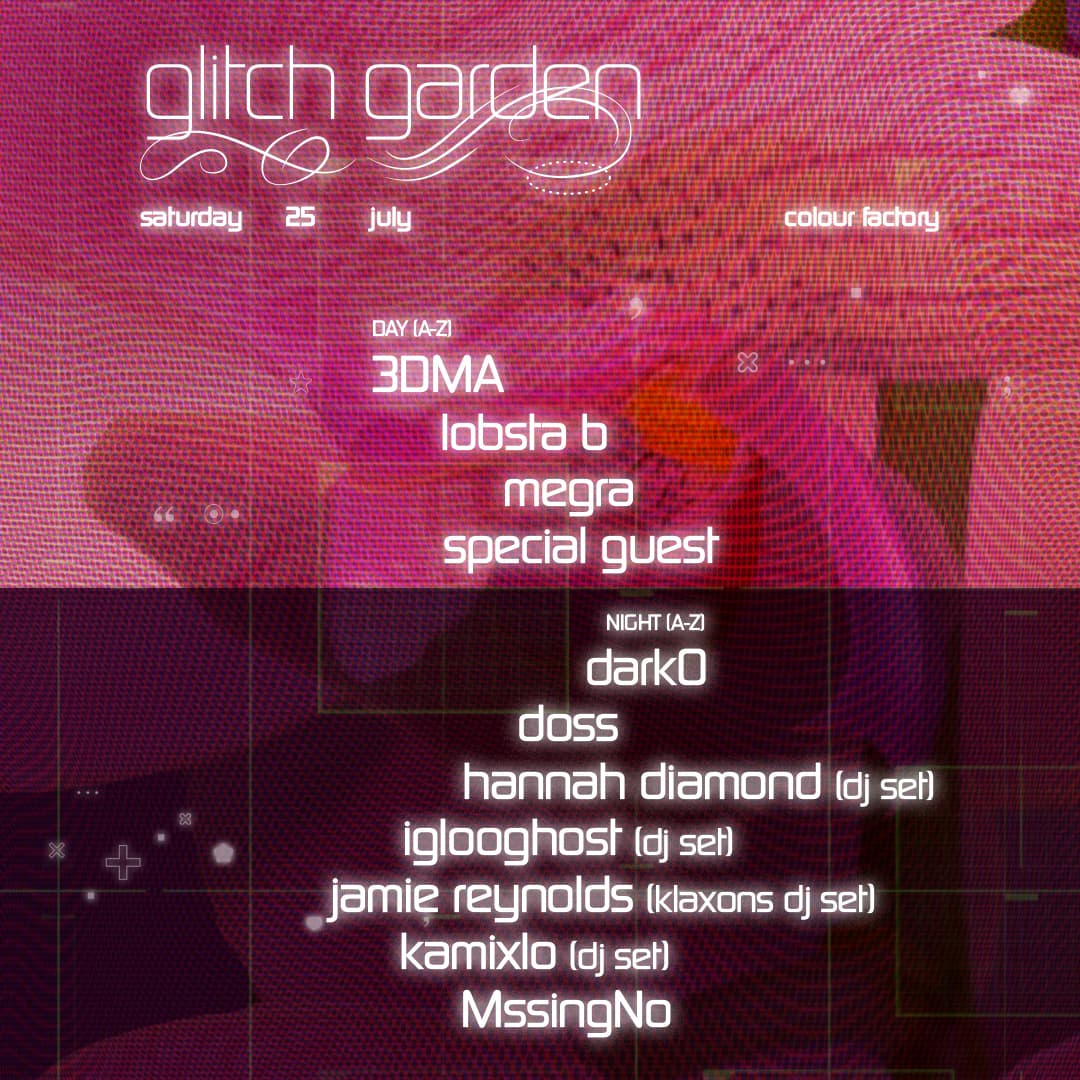 Glitch Garden: Hannah Diamond, Iglooghost, Doss, MssingNo, Lobsta B, Dark0, Kamixlo + more
