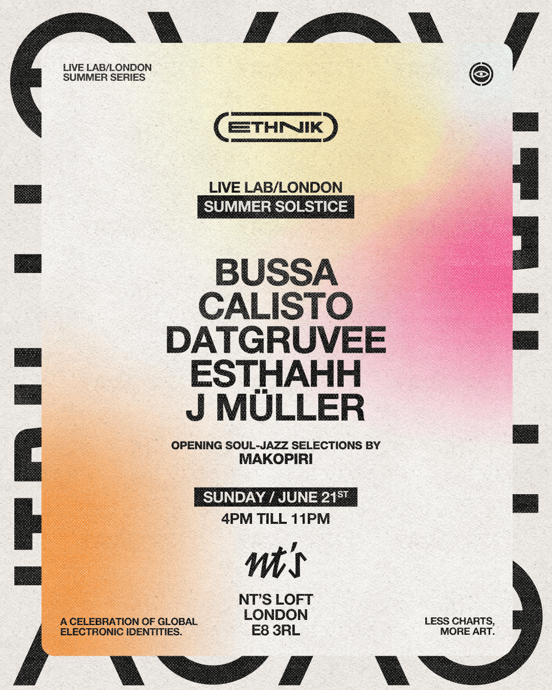 ETHNIK Live Lab: Summer Solstice London Day-Party at Night Tales Loft