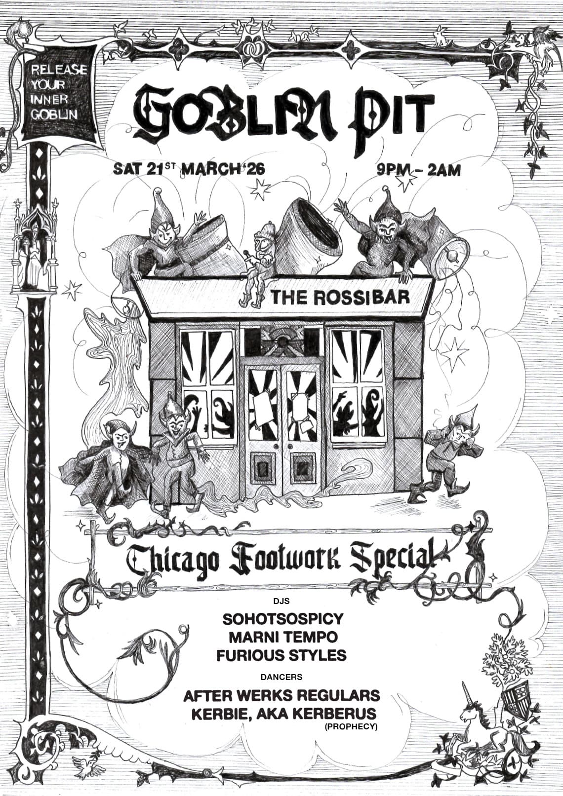 Goblin Pit (Chicago Footwork Special) at Rossi Bar