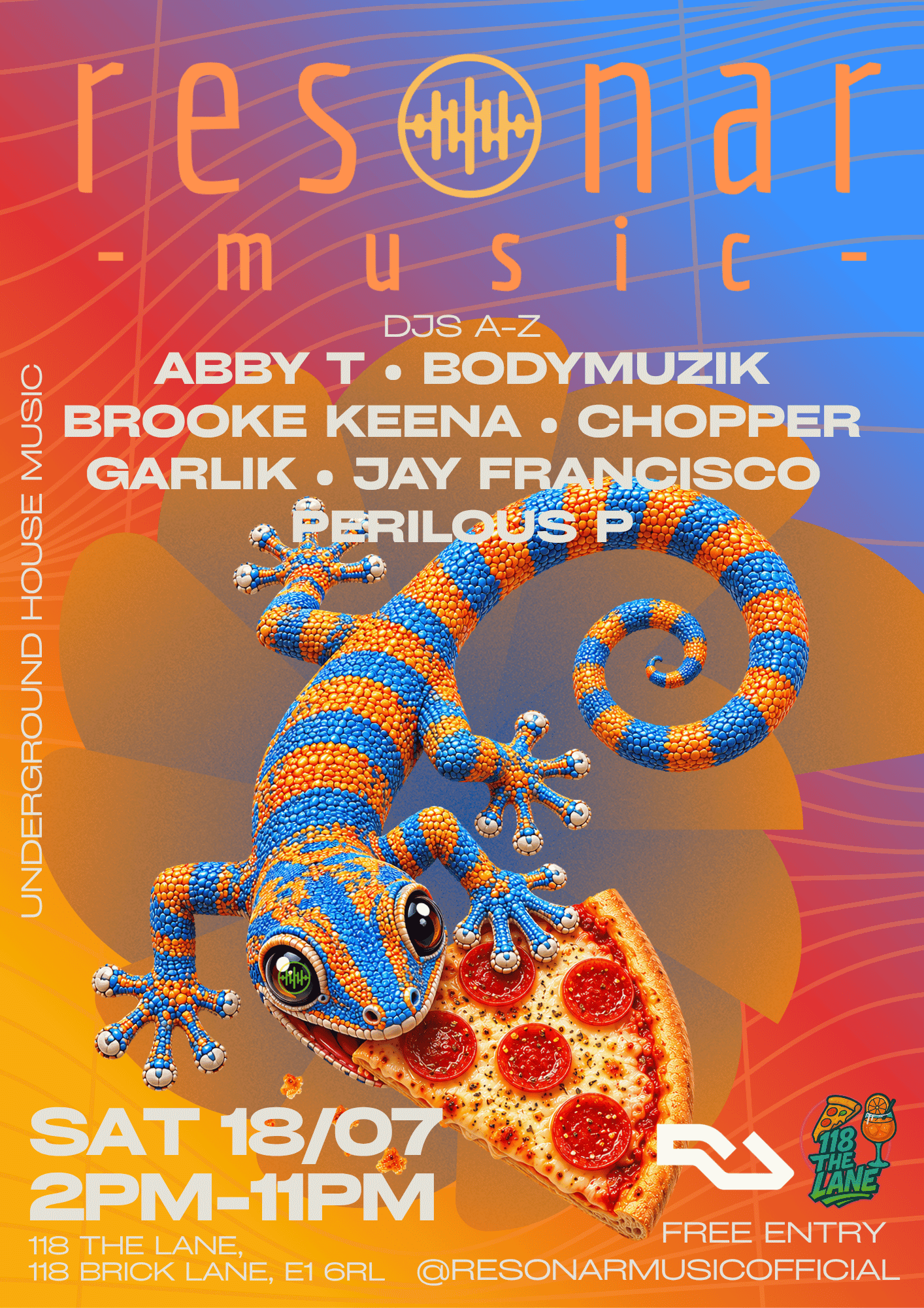 Resonar Music - All Day House at 118 The Lane