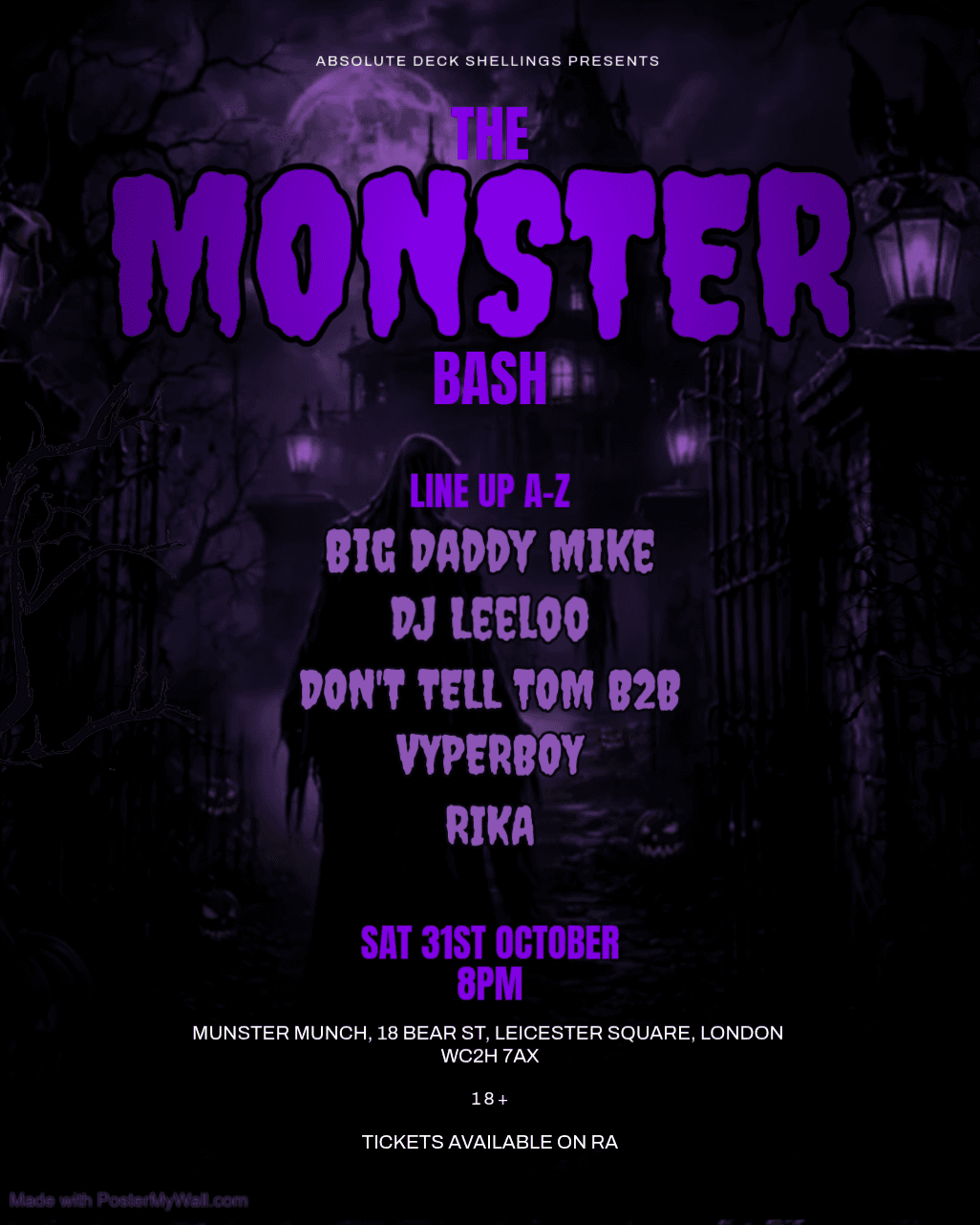 Absolute Deck Shellings presents: The Monster Bash