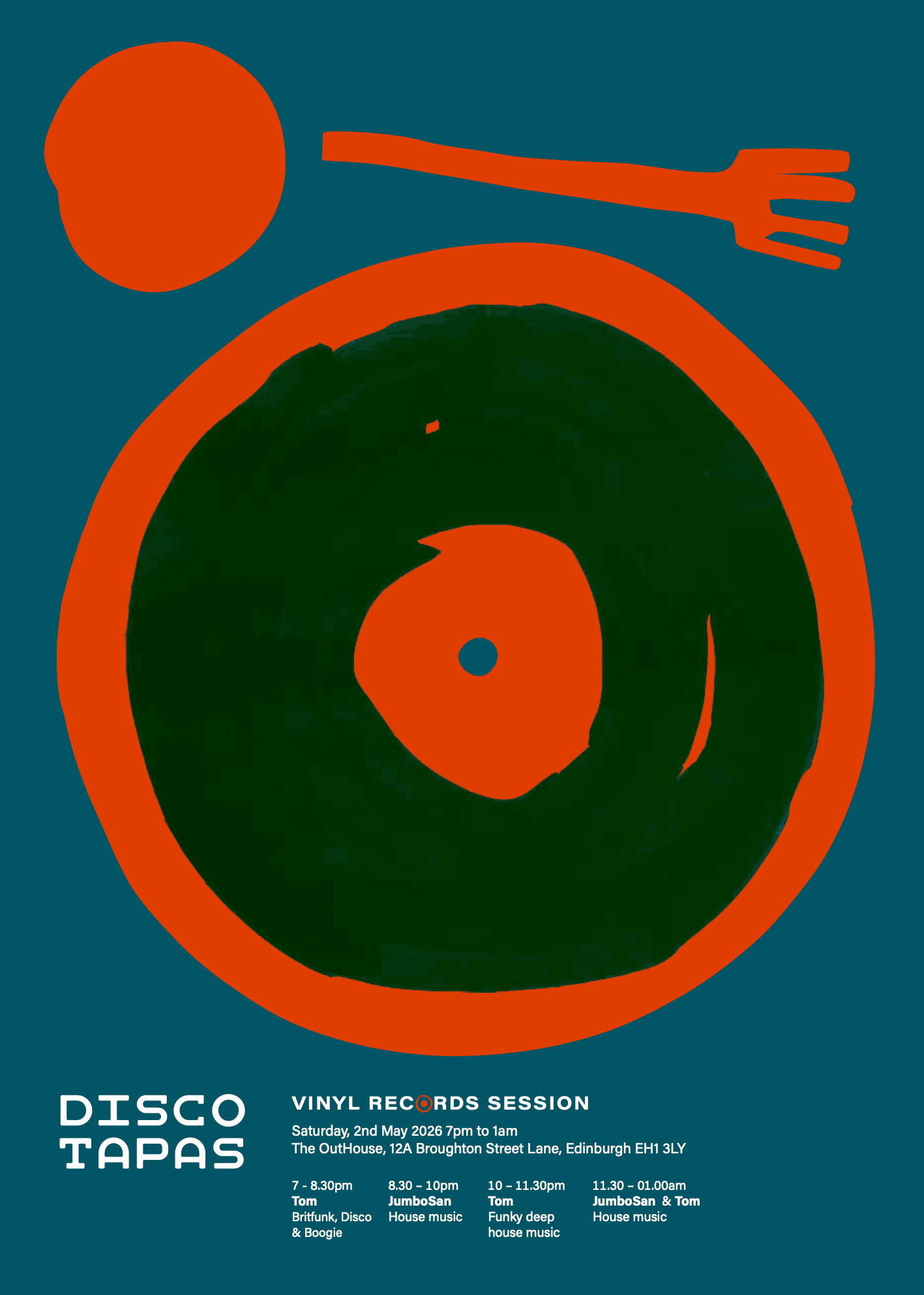 Disco Tapas at The Outhouse