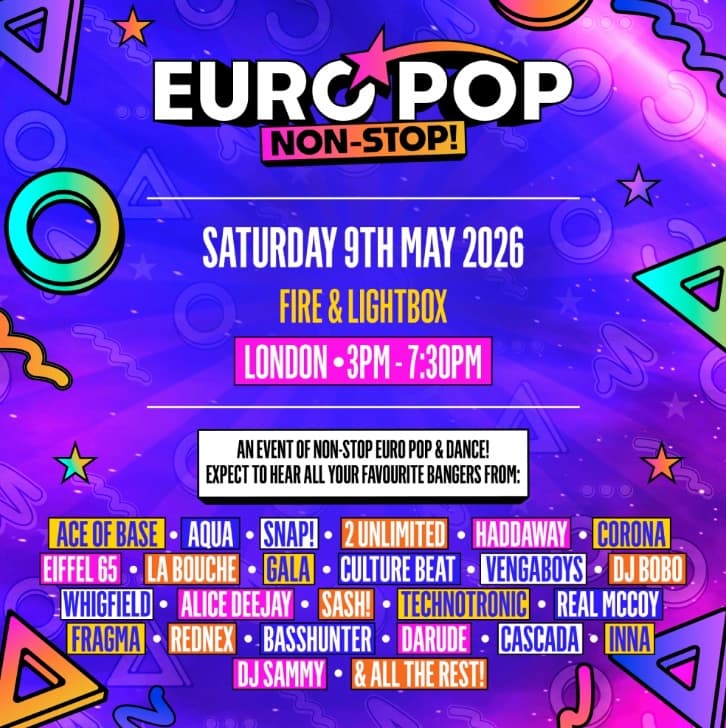 Euro Pop Non Stop at Fire & Lightbox