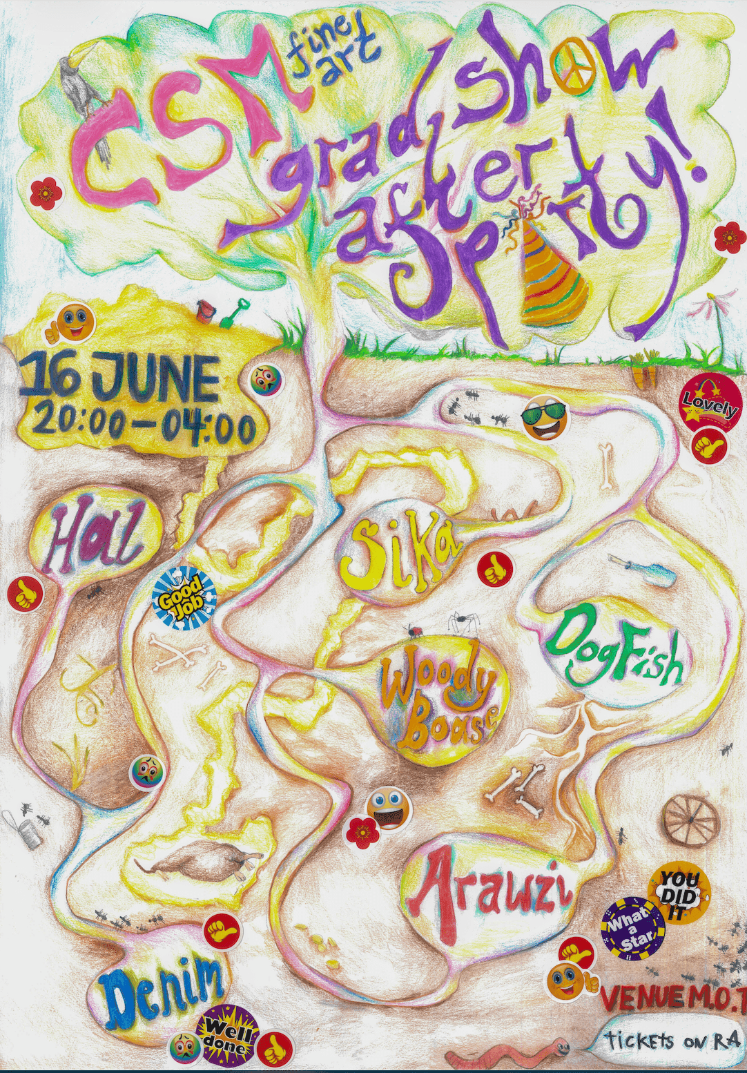 CSM Fine Art Degree Show AFTERPARTY at Venue MOT