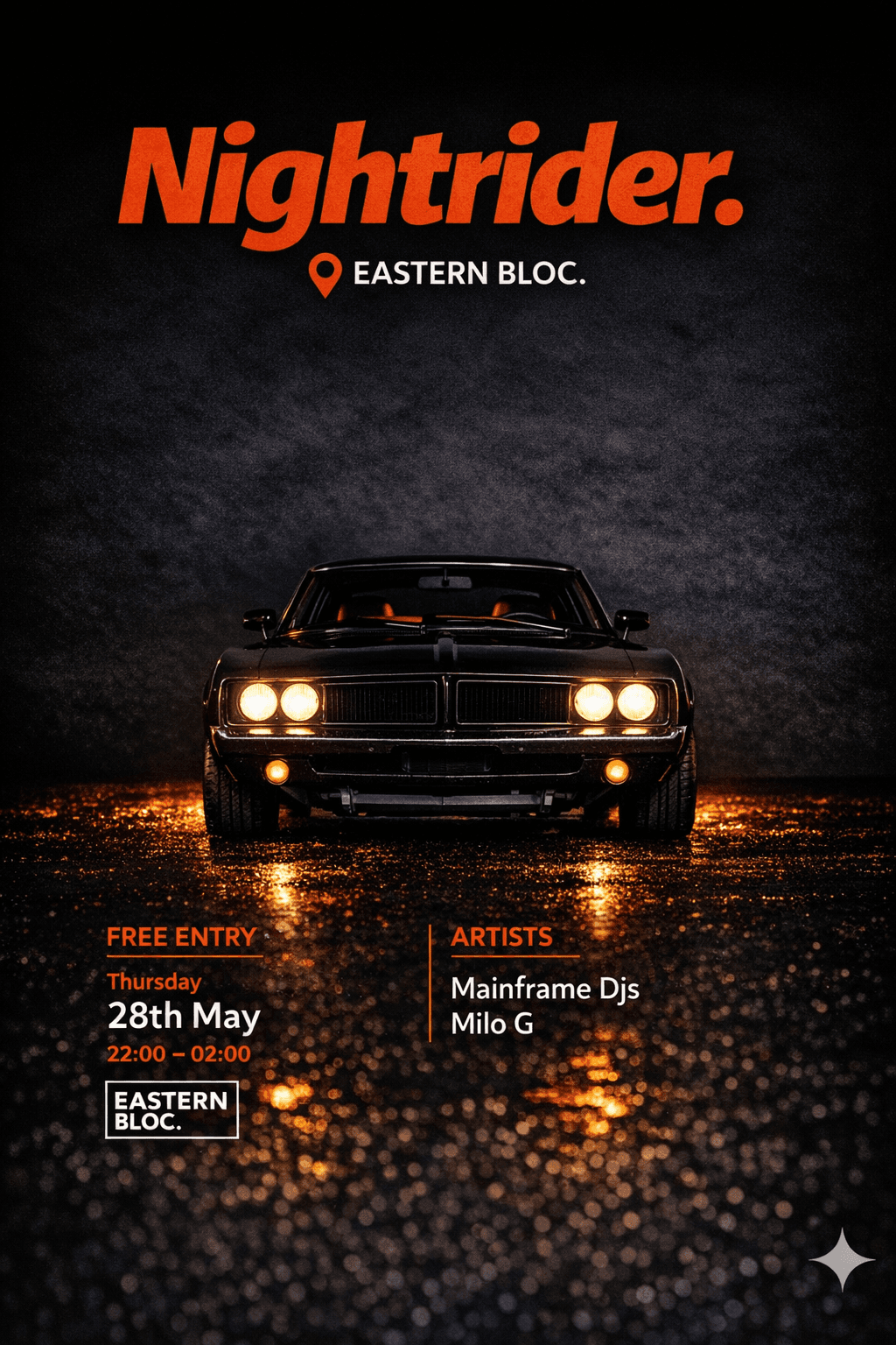 Nightrider w/ Mainframe DJ's at Eastern Bloc Records Manchester