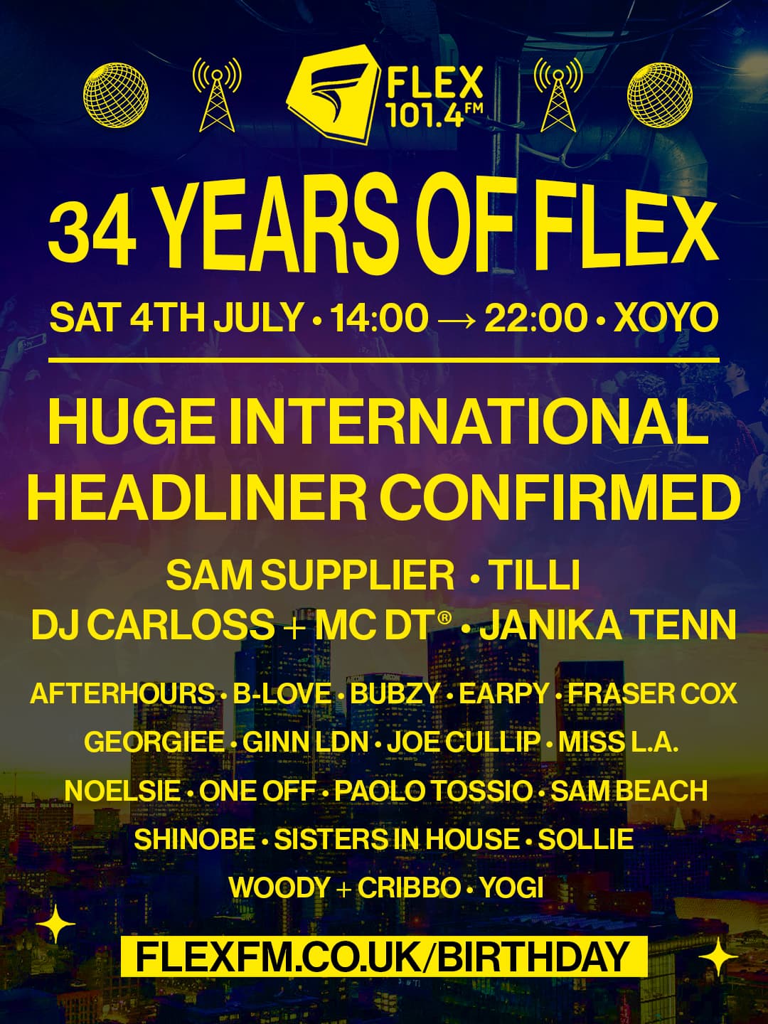 Flex FM's Birthday - Summer All Dayer at XOYO