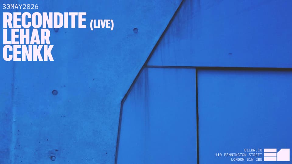 Recondite (live) at E1