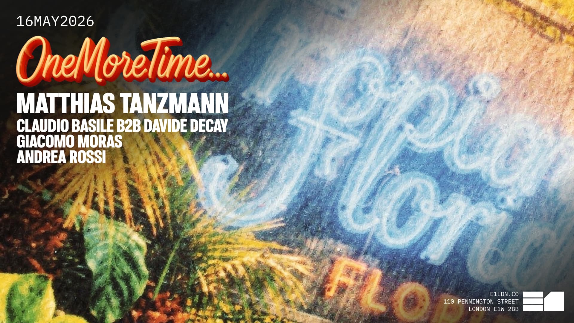 One More Time: Matthias Tanzmann at Onyx (E1)