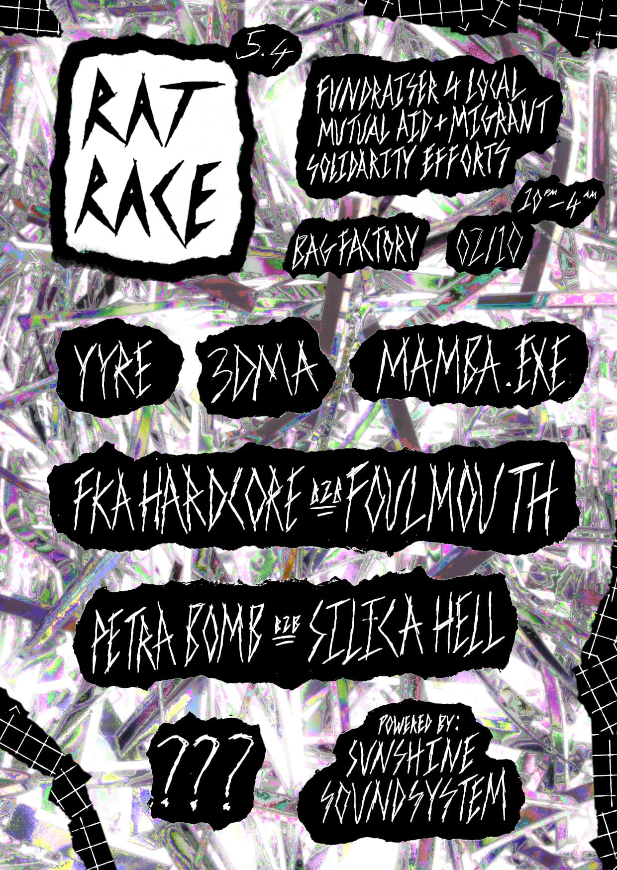 ⋆˚꩜｡⋆RATRACE005.4 - Yyre, 3DMA, mamba.exe, FKA Hardcore, ??? + RESIDENTS ⋆˚꩜｡