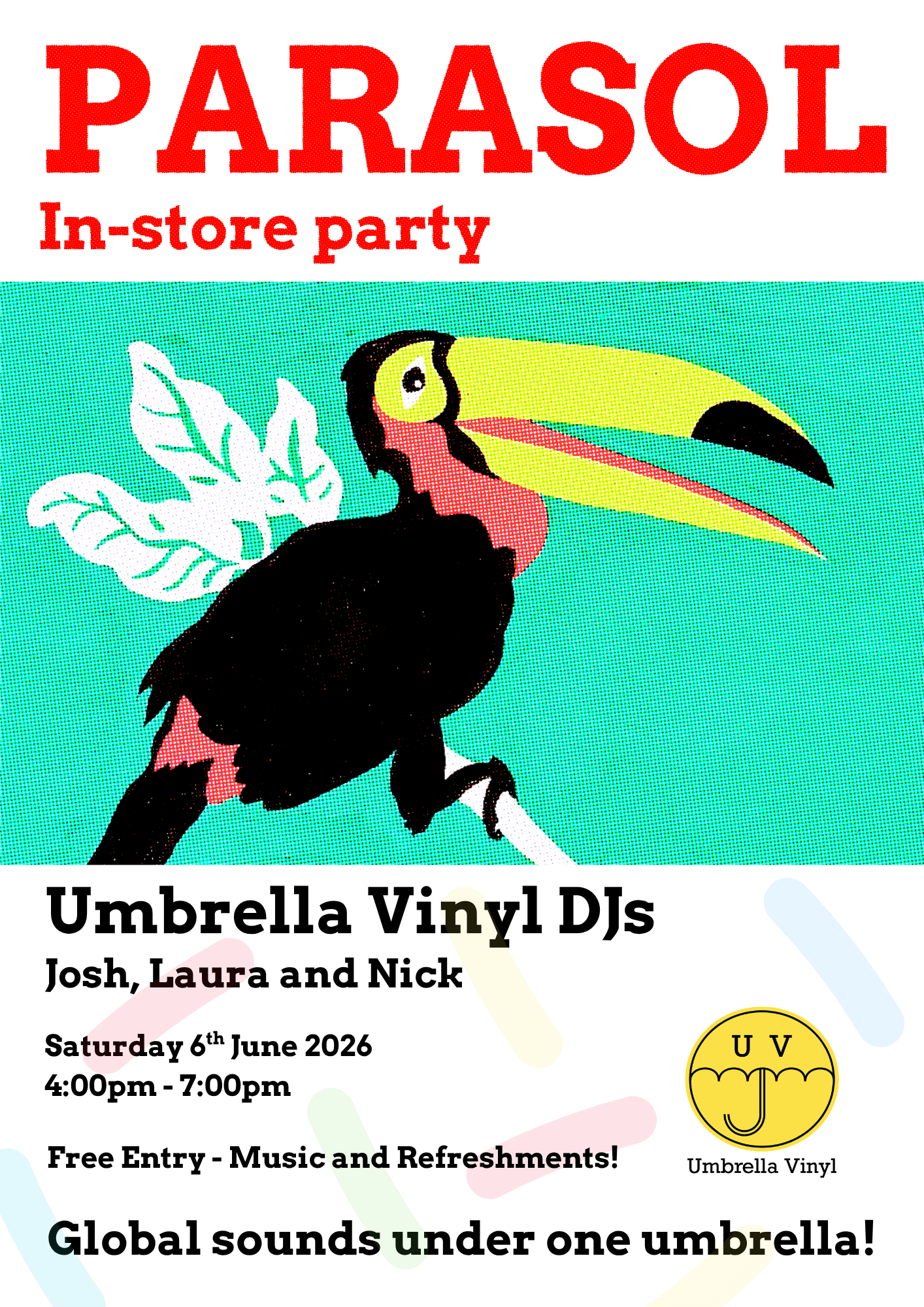 'Parasol' party live in-store at Umbrella Vinyl