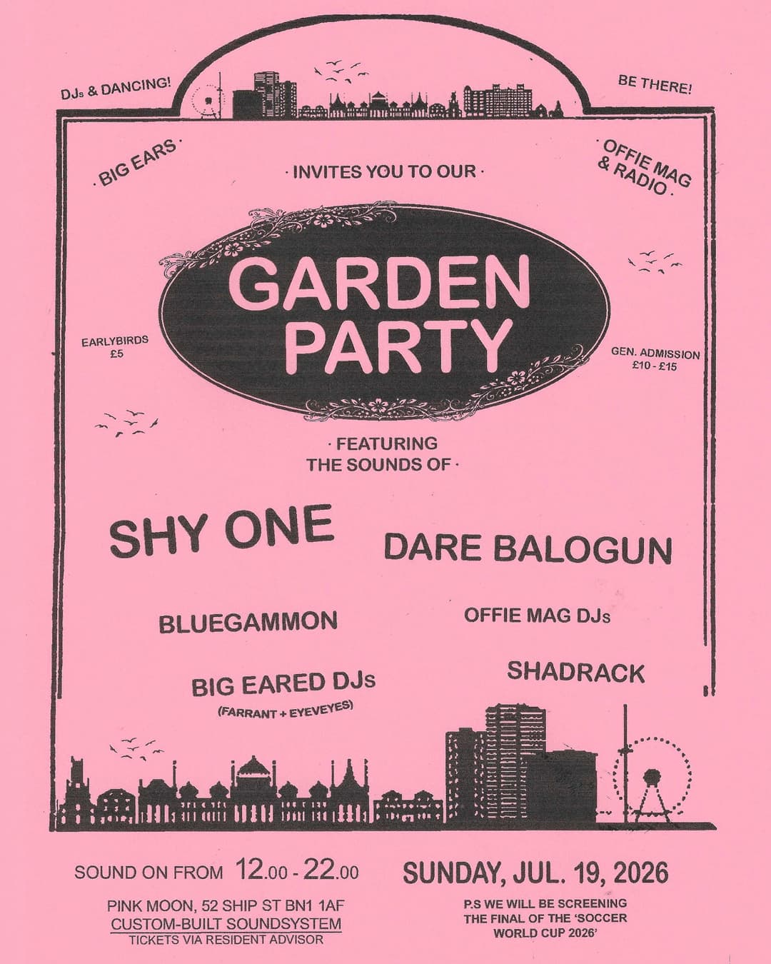An Offie & Big Ears Garden Party: Shy One & dare balogun at Pink Moon