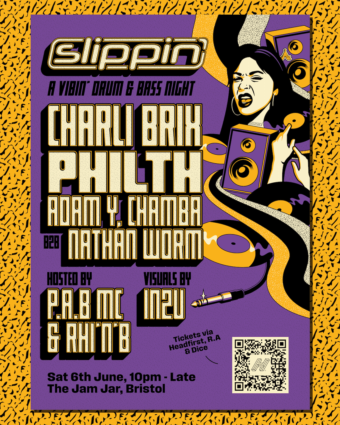 SLIPPIN' - Charli Brix, Philth, Adam Y, Nathan Worm b2b Chamba, PAB MC, Rhi 'N' B … at The Jam Jar