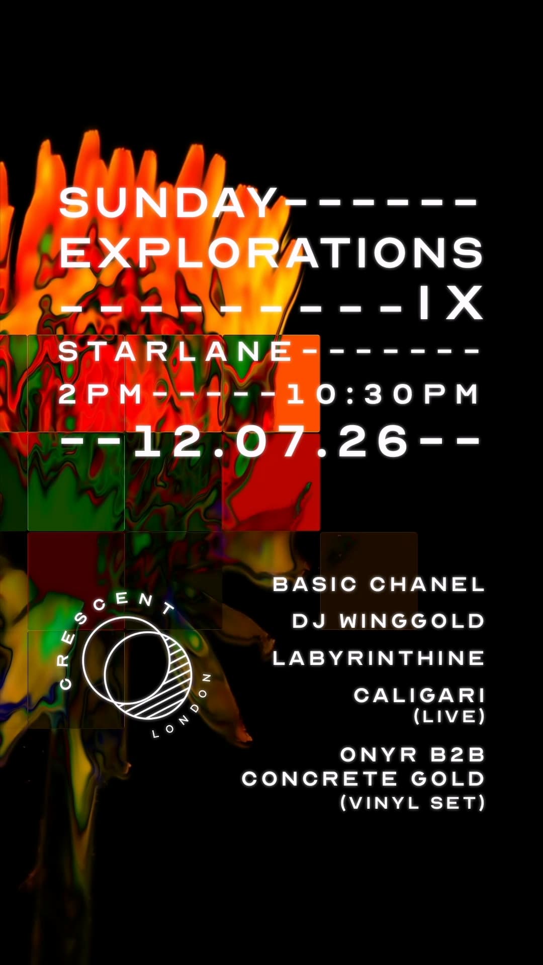 Crescent London: Sunday Explorations IX at Starlane Pizza Bar