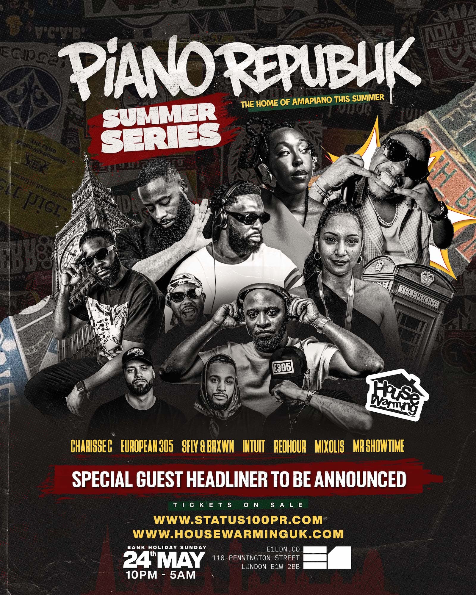 Piano Republik Summer Series: HEADLINER TO BE ANNOUNCED at E1