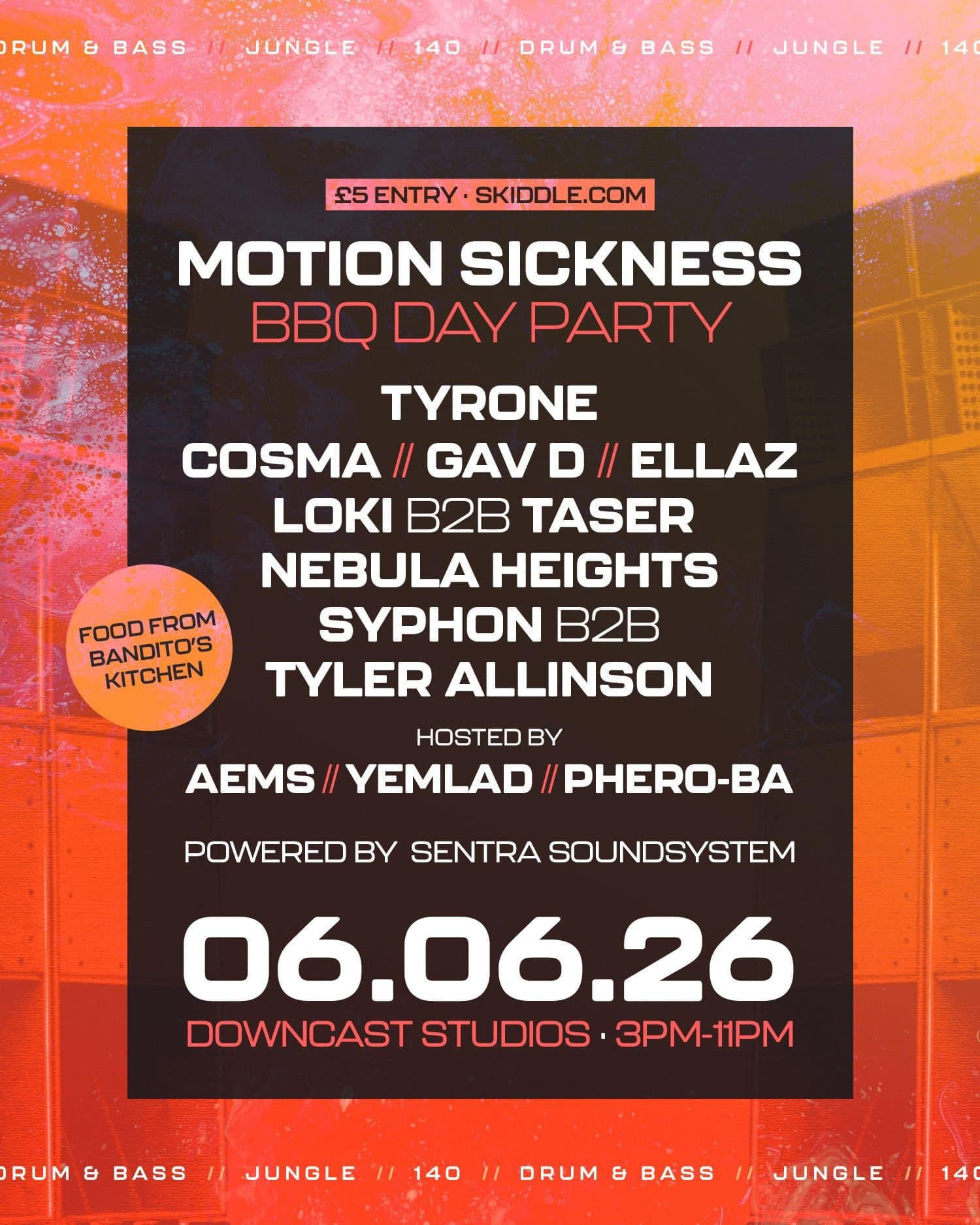 Motion Sickness BBQ 2026 at Downcast Studios 