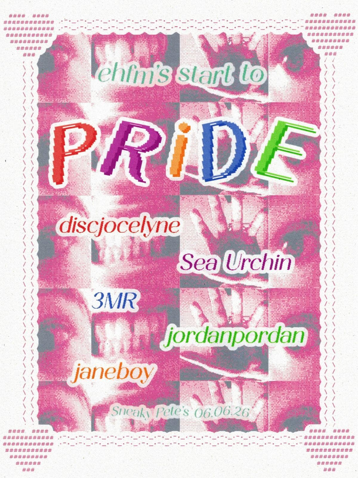 ehfm's start to pride at Sneaky Pete's