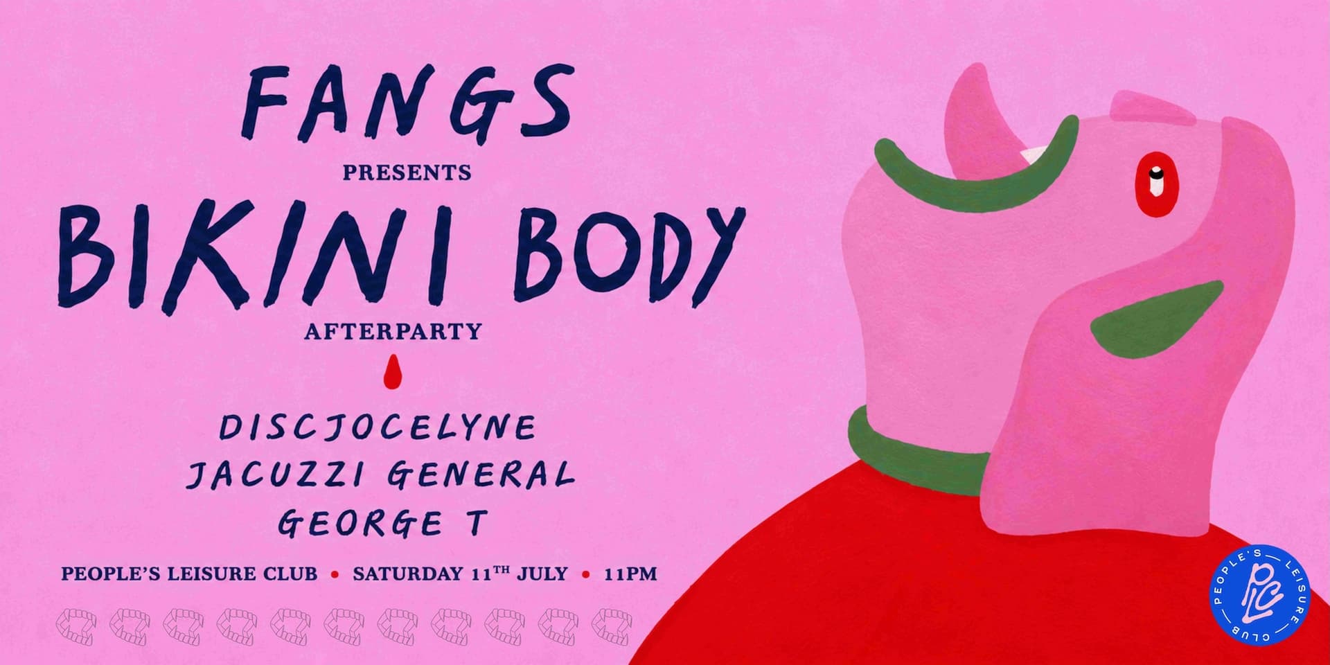 Fangs X Bikini Body afterparty at People's Leisure Club