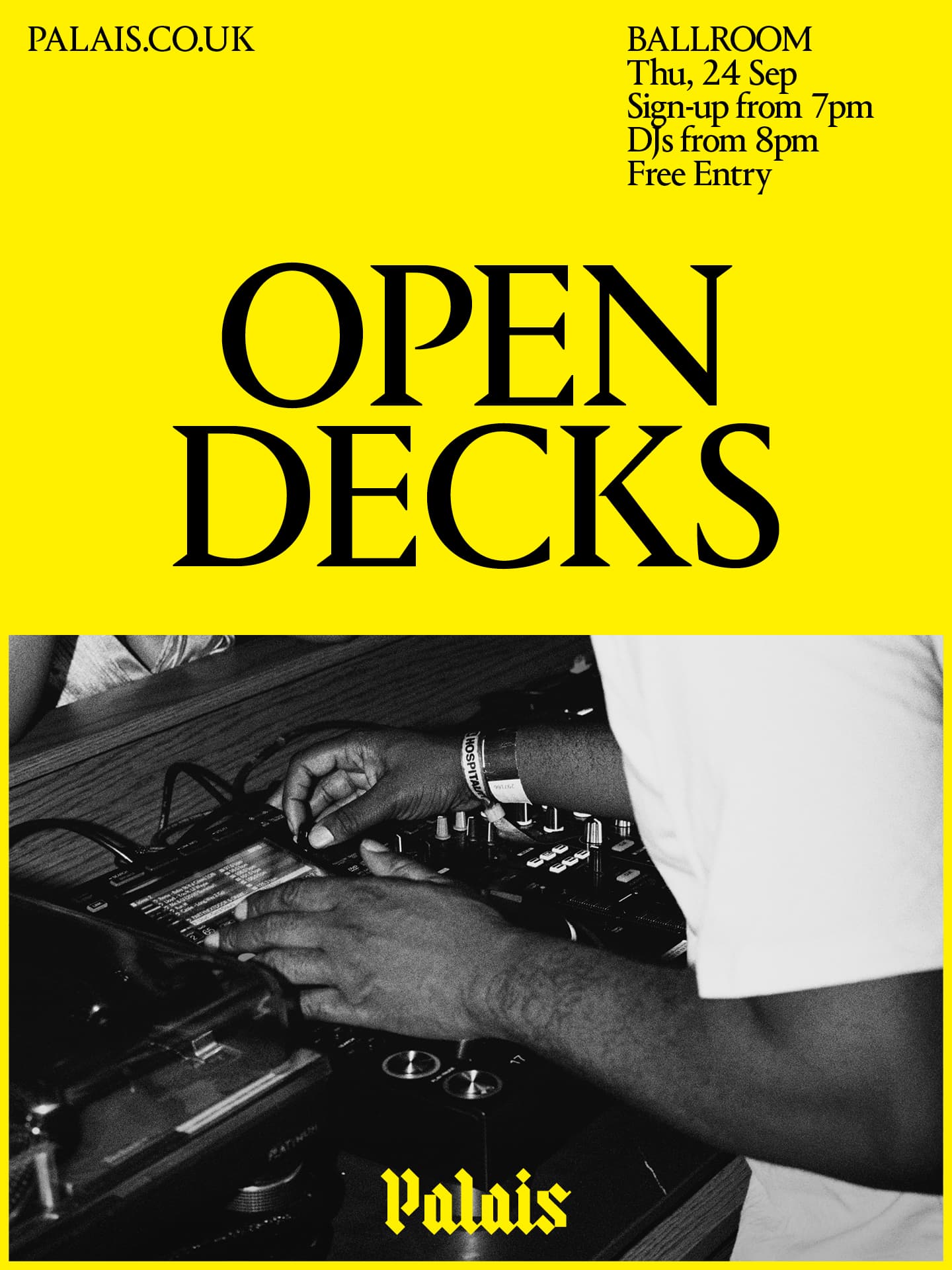 Ballroom at Palais: Open Decks at Ballroom at Palais