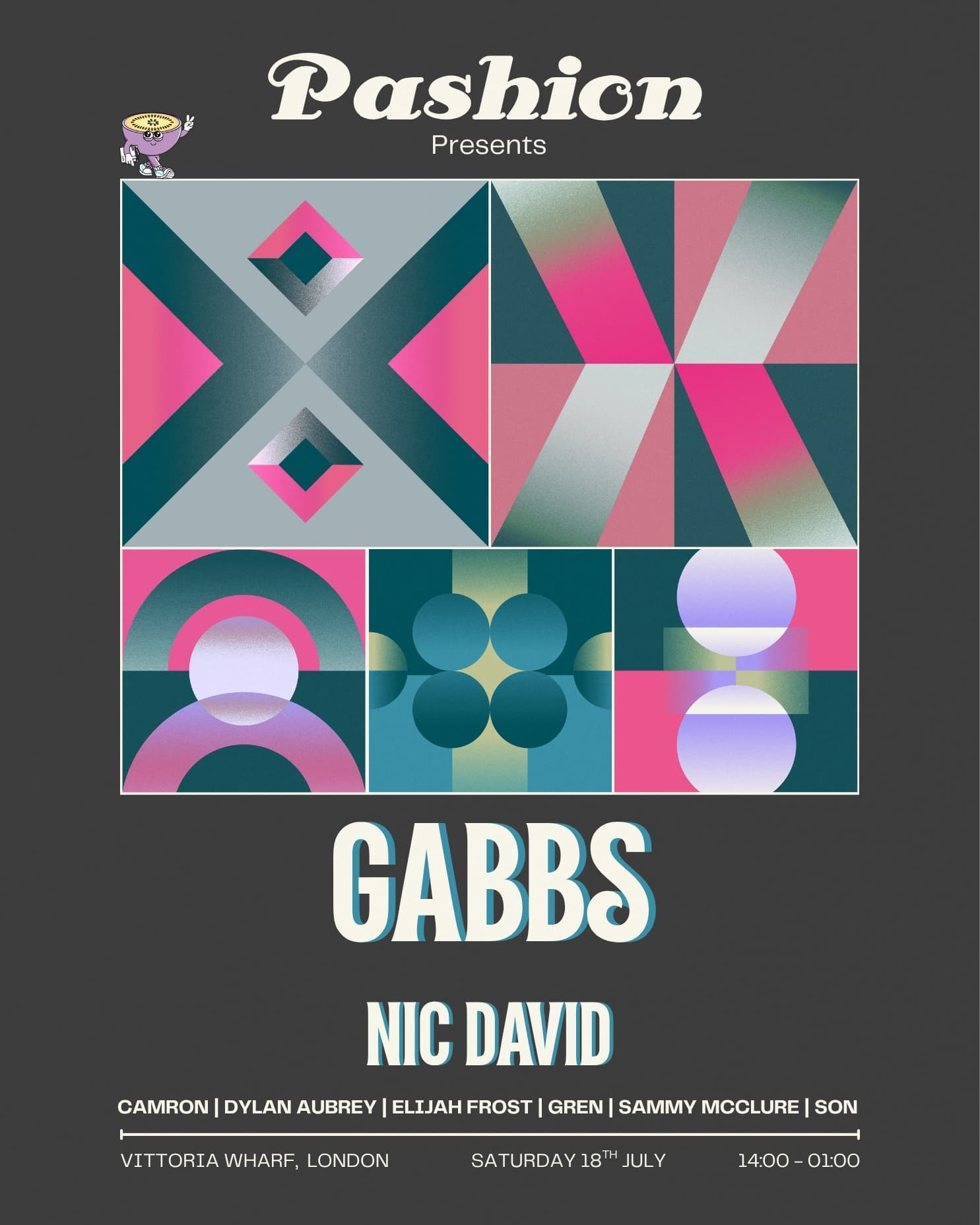Pashion presents: Gabbs & Nic David at Vittoria Wharf Studio