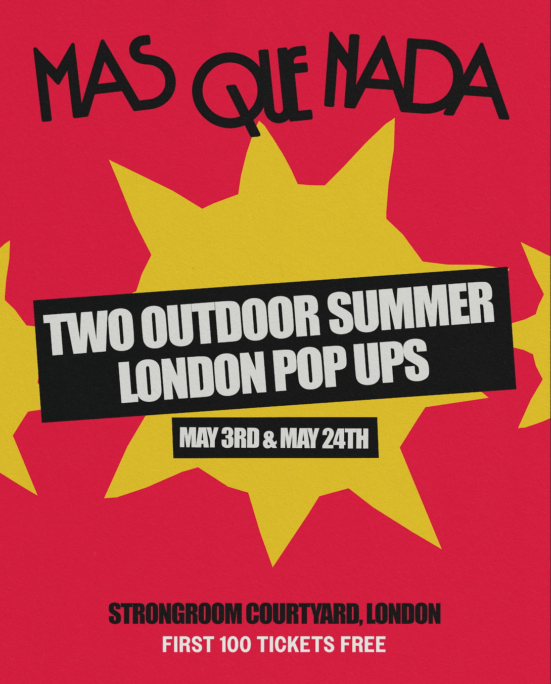 Mas Que Nada Outdoor Summer Pop Up 0.1 at Strongroom Bar