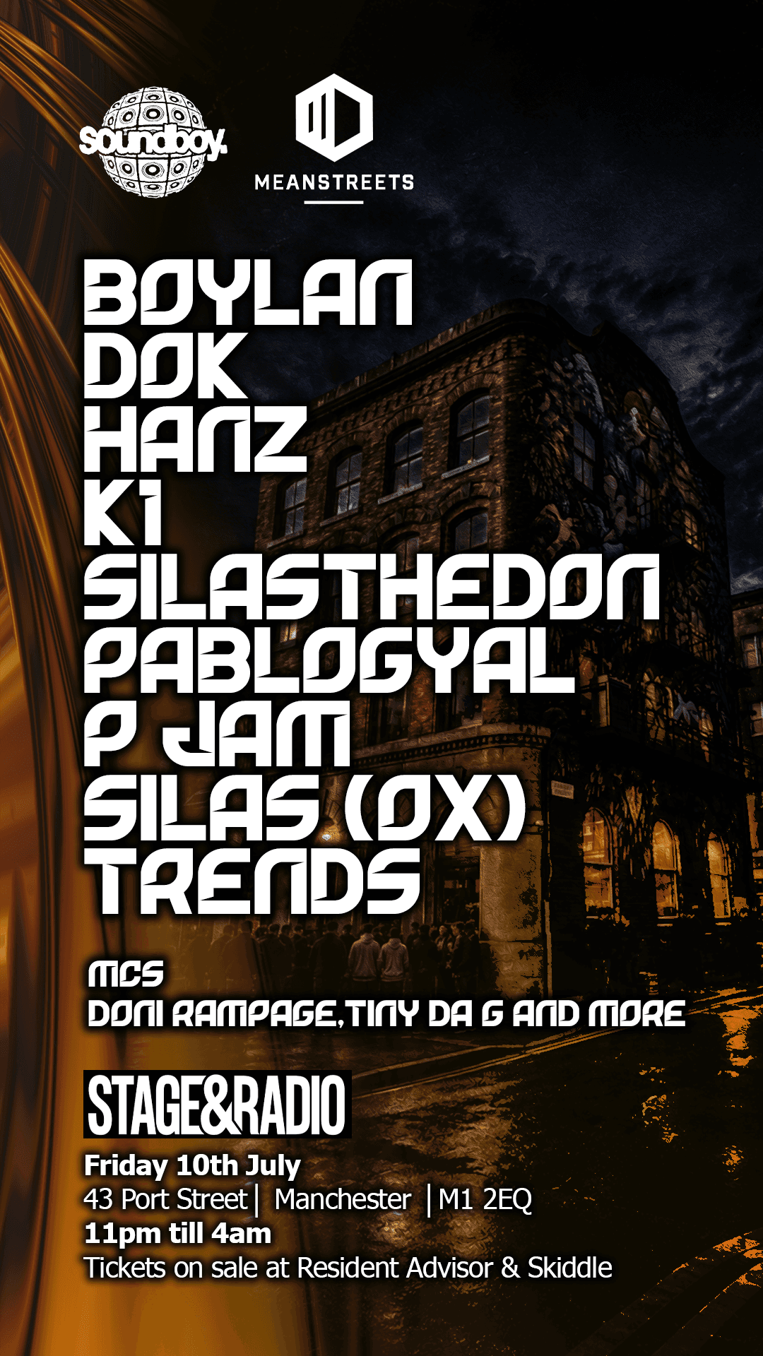 SOUNDBOY X MEANSTREETS: GRIME ESSENTIALS COLLAB at Stage And Radio