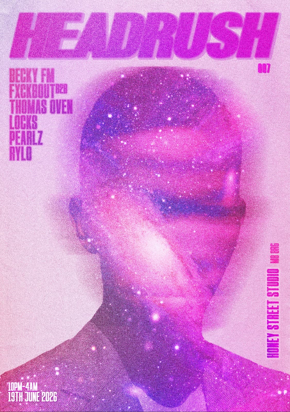 Headrush 007 - Hardgroove/Techno Club Night at Honey Street Studio