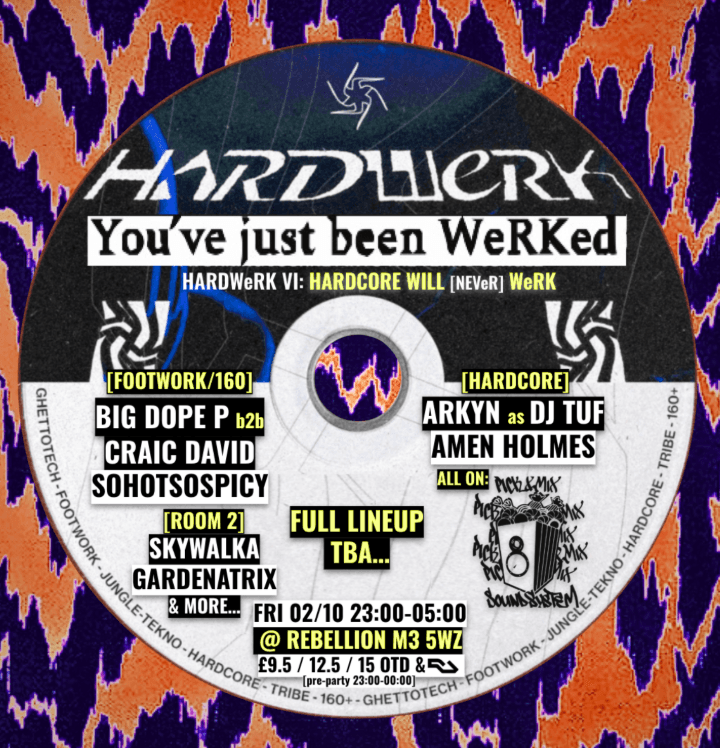 HARDWeRK VI: HARDCORE WILL [ ..NEVeR] WeRK at Rebellion Manchester.