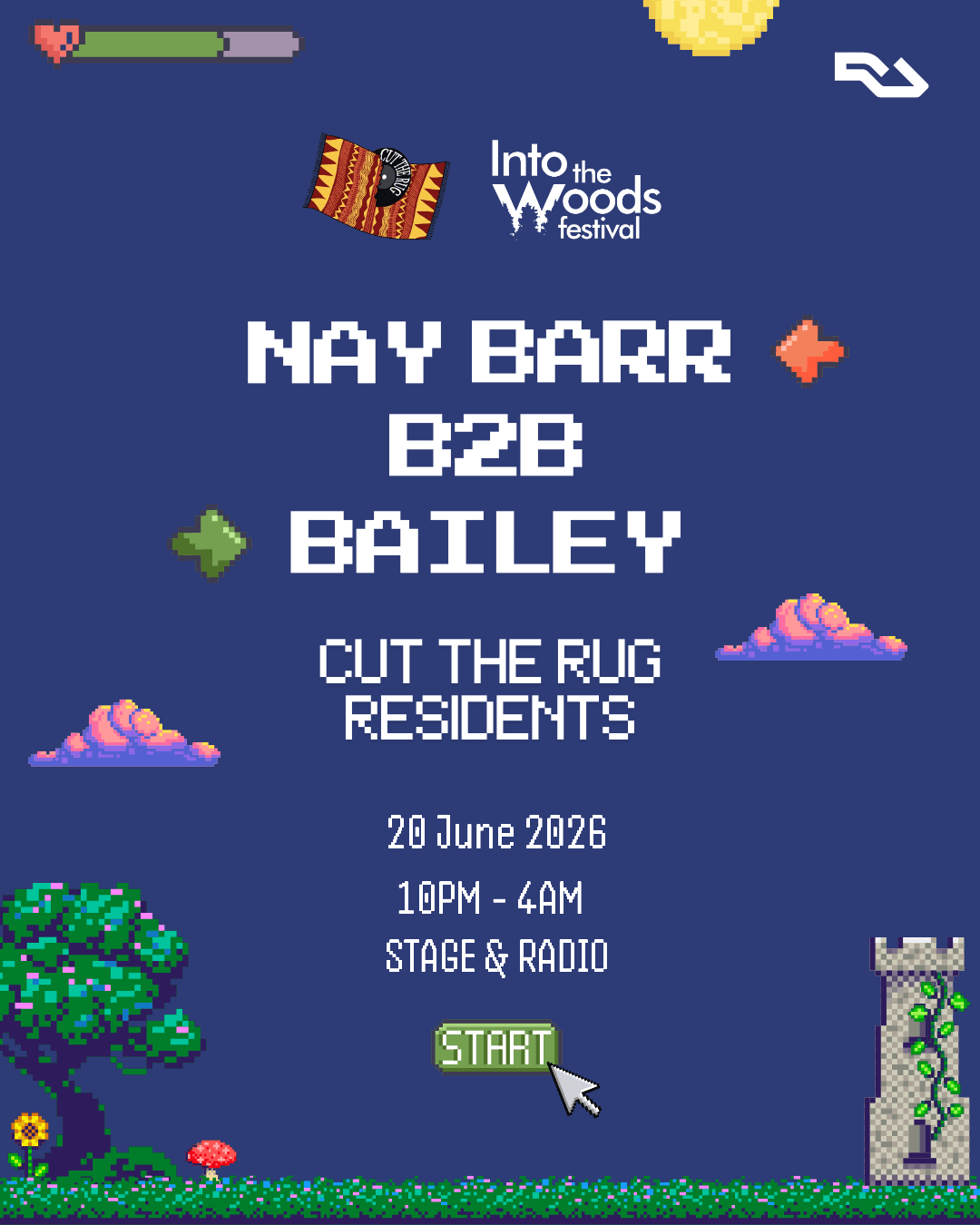 Cut the Rug x Into the Woods Festival Launch Party W/Nay Barr & Bailey at Stage And Radio