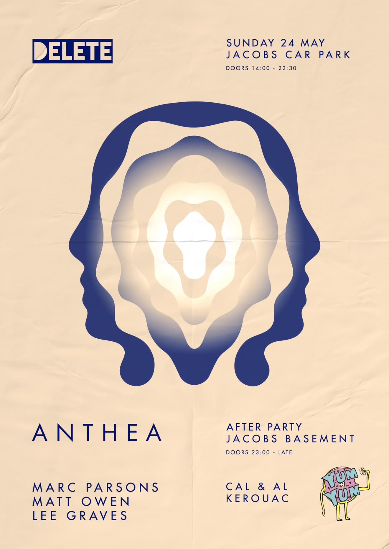 Delete presents Anthea at Jacobs Car Park