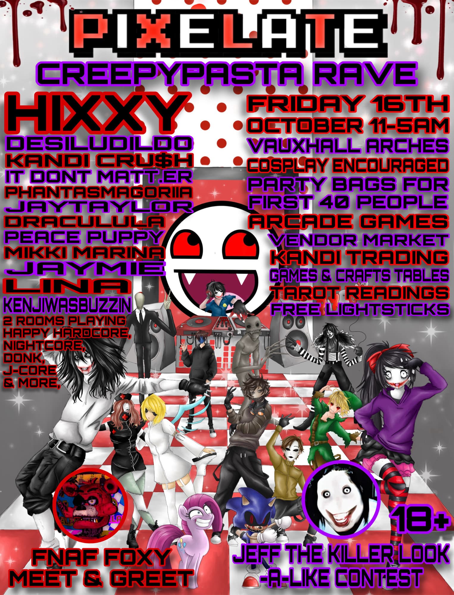 PIXELATE Creepypasta London  at Vauxhall Arches