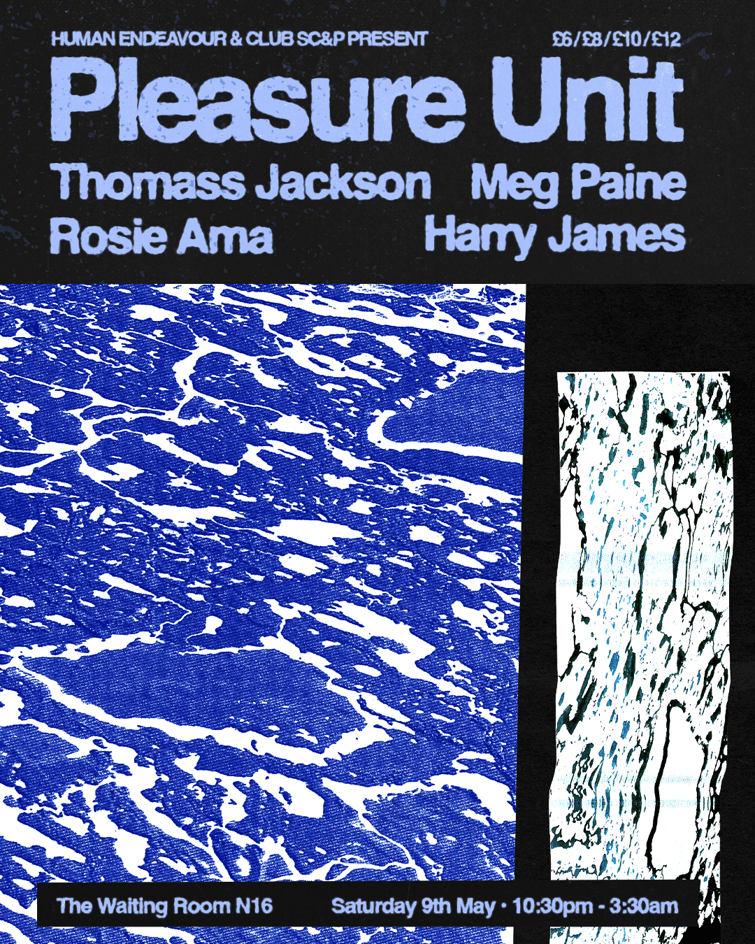 Pleasure Unit: Thomass Jackson, Meg Paine, Rosie Ama, Harry James at The Waiting Room