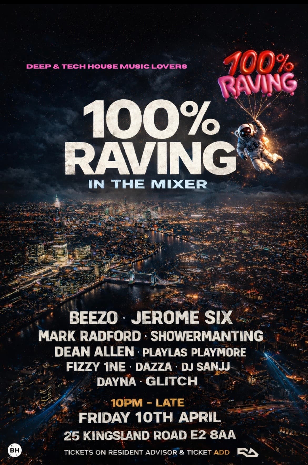 100% Raving - In the mixer at Basin House