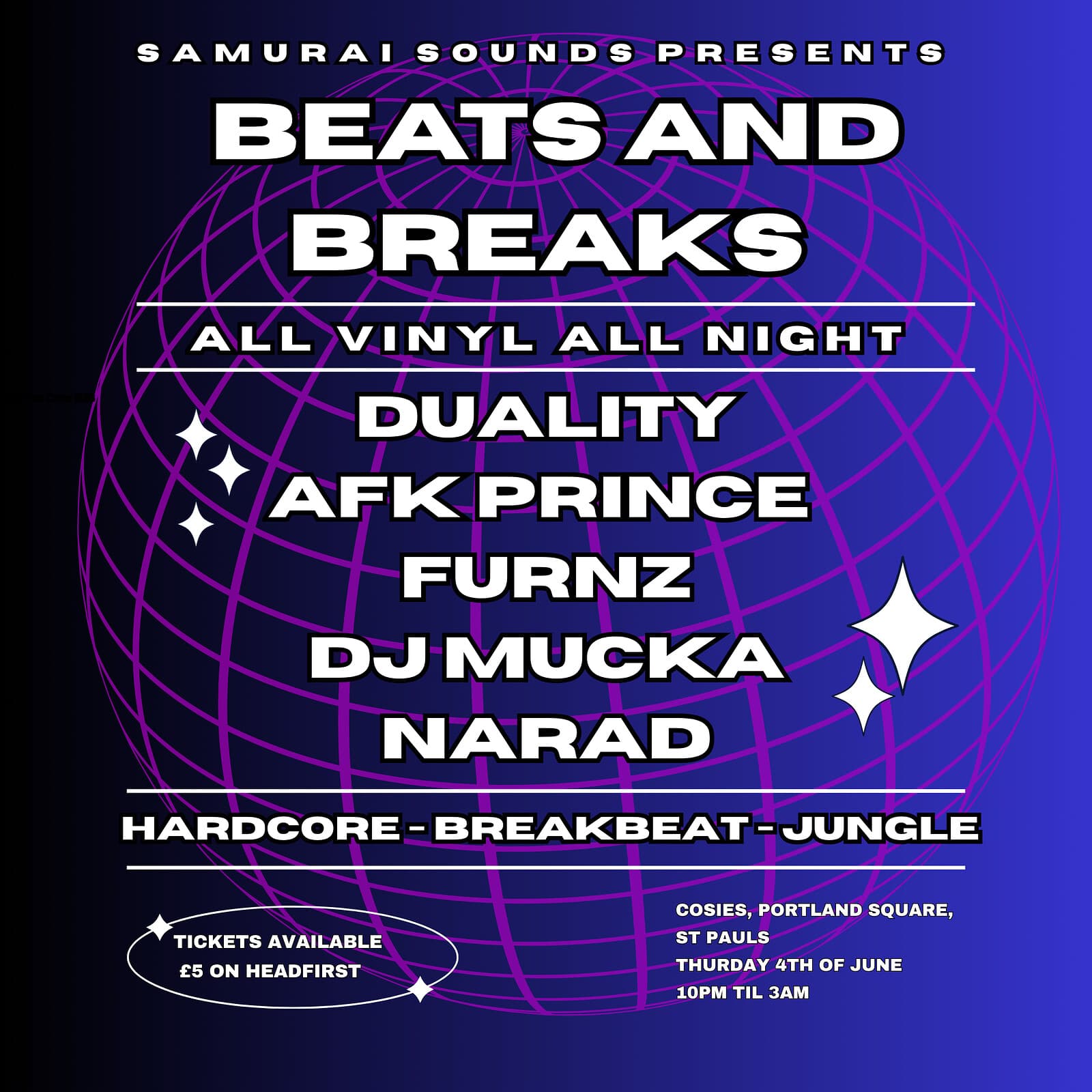 Beats and Breaks - All Vinyl Jungle Night