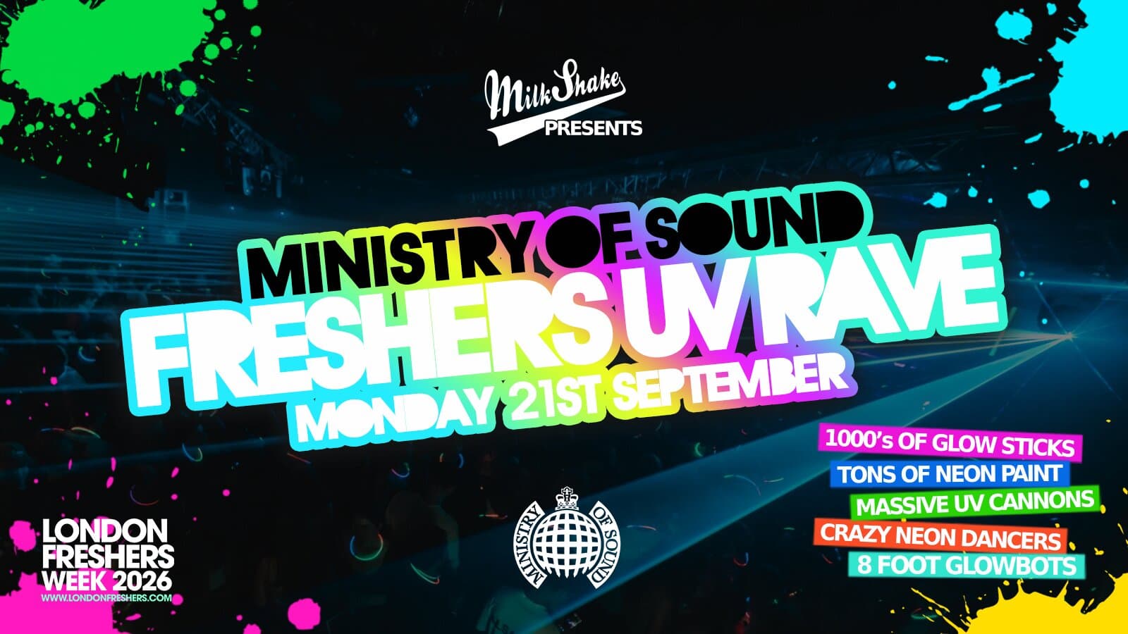 The UV Rave at Ministry Of Sound,UK
