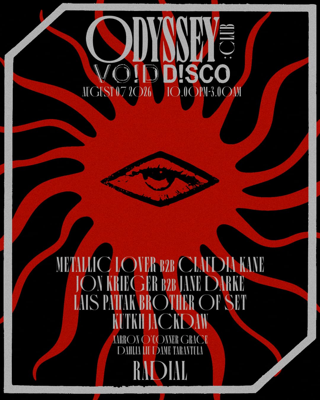 ODYSSEY:CLUB X VO!D D!SCO at radial