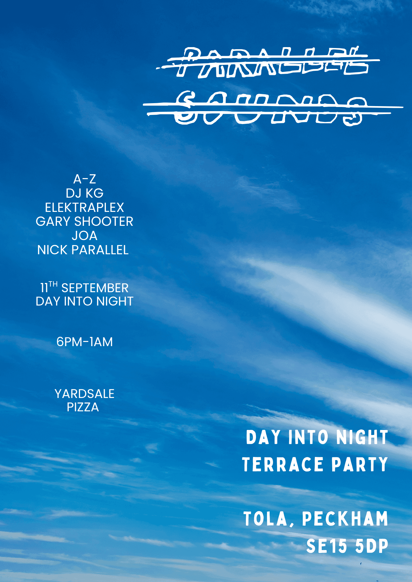 Parallel Sounds - Day Into Night Terrace Party in Peckham