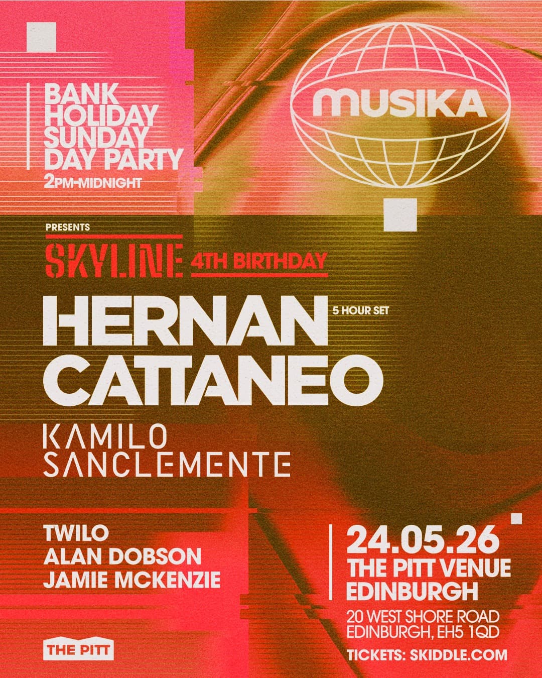 Musika x Skyline // Hernan Cattaneo // All-Dayer at The Pitt Market