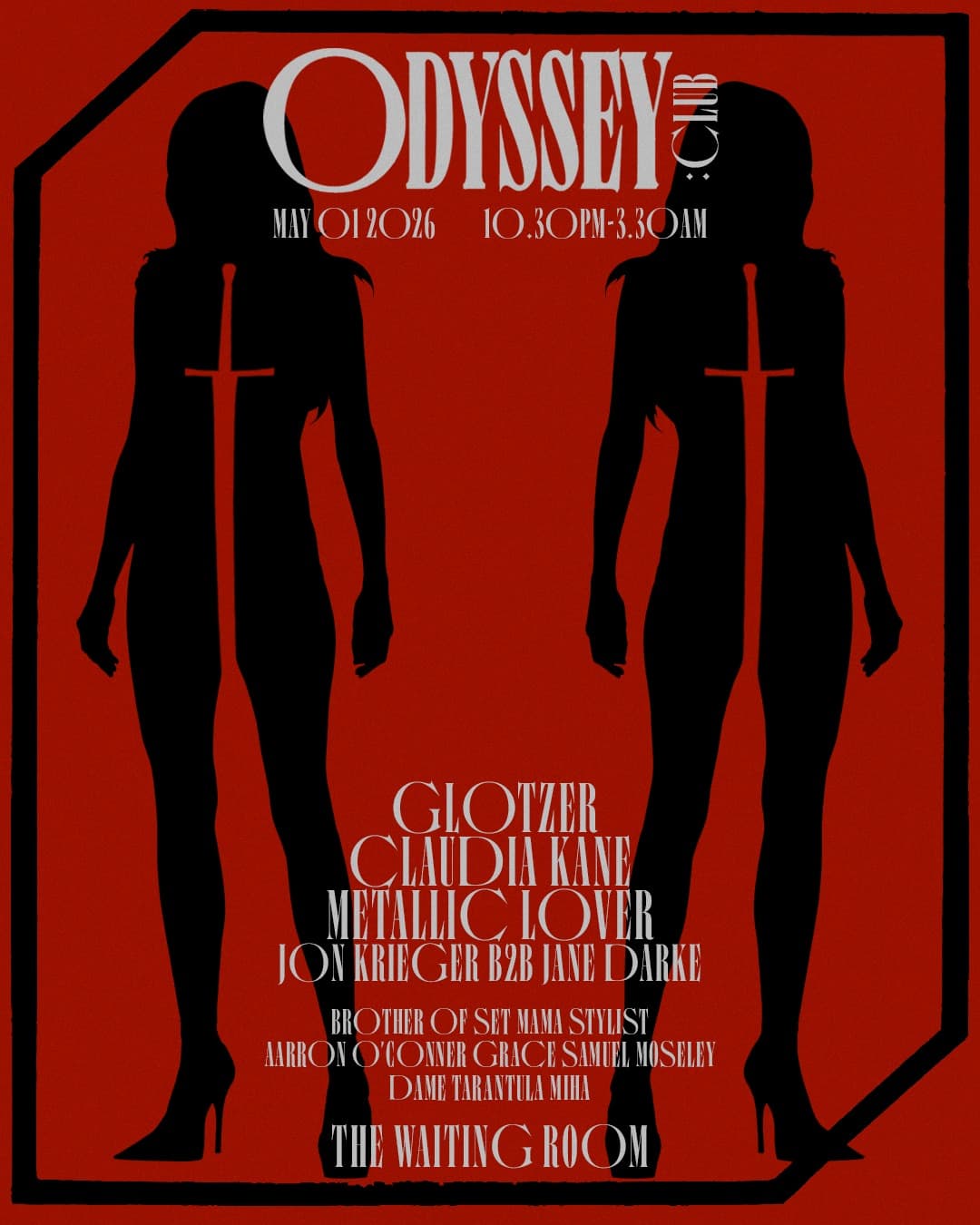 𝑶𝑫𝒀𝑺𝑺𝑬𝒀:𝑪𝑳𝑼𝑩 at The Waiting Room London