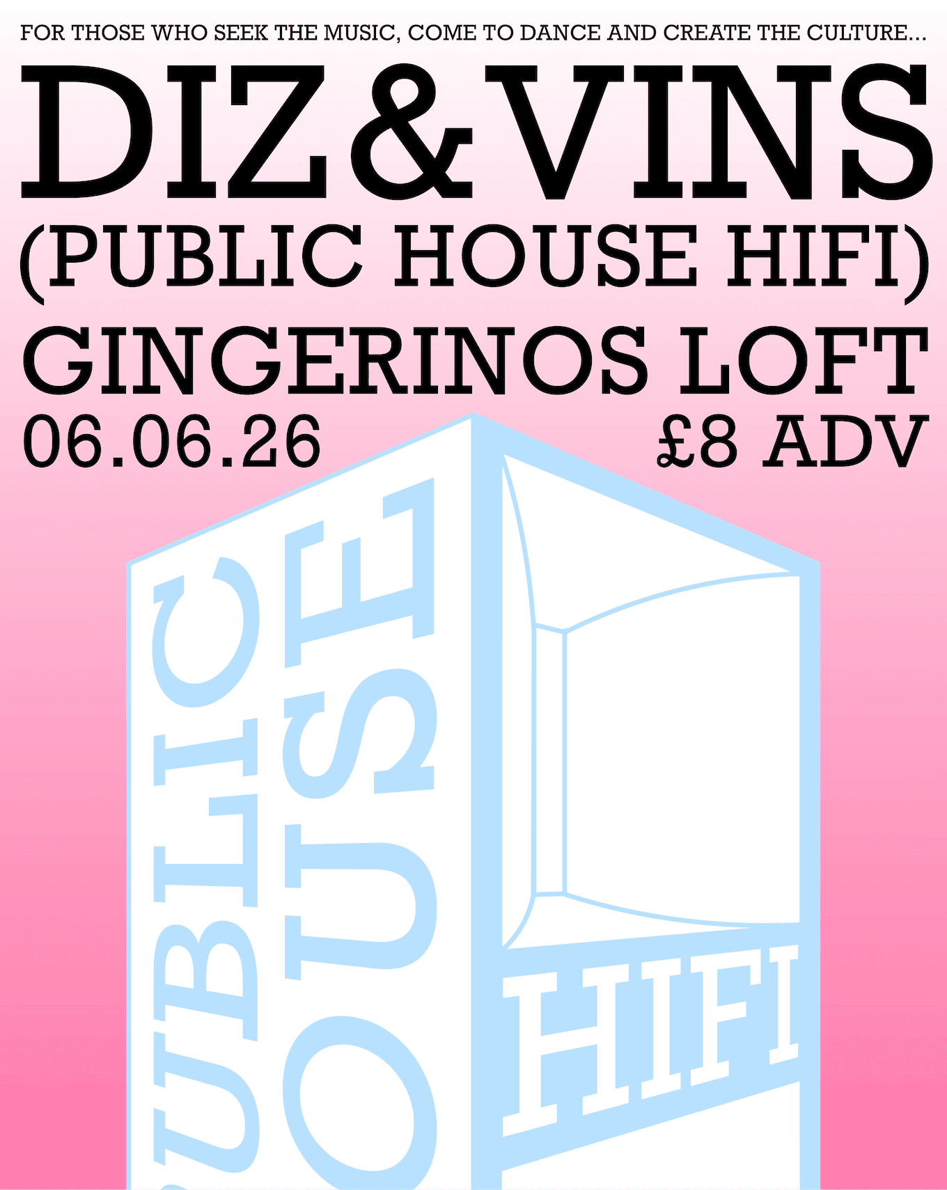 Public House Hifi presents Diz & Vinny