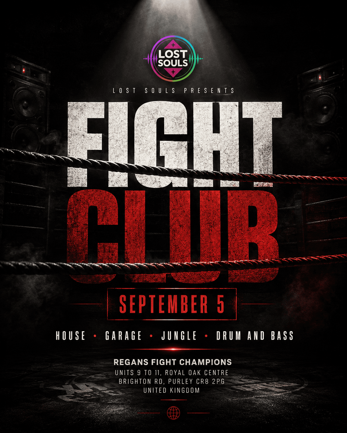 (HOUSE-GARAGE-TECHNO-DNB) LSP PRESENTS - FIGHT CLUB at Regans Fight Club