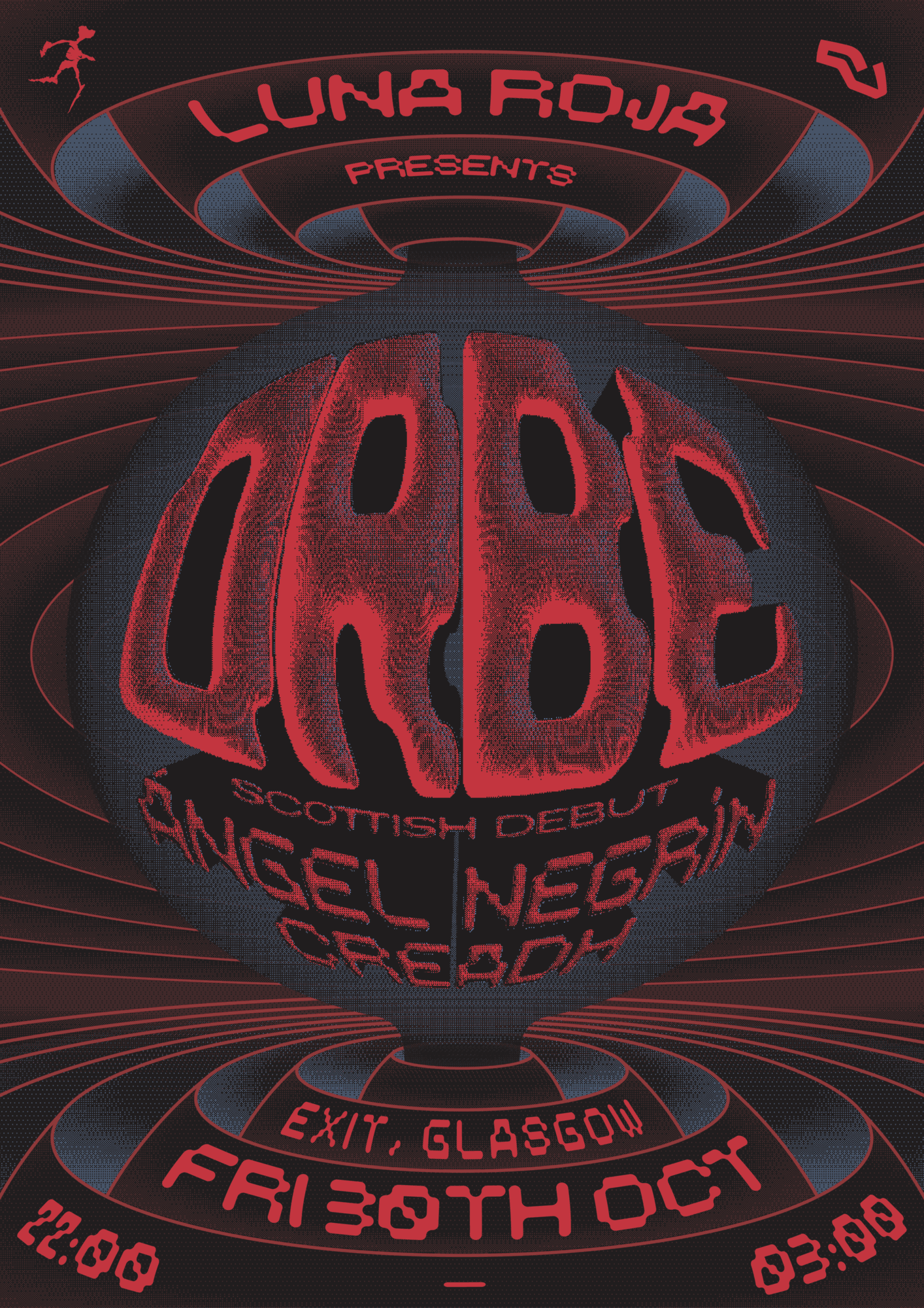 Luna Roja presents: ORBE (w/ Ángel Negrín & Creadh) at EXIT Glasgow
