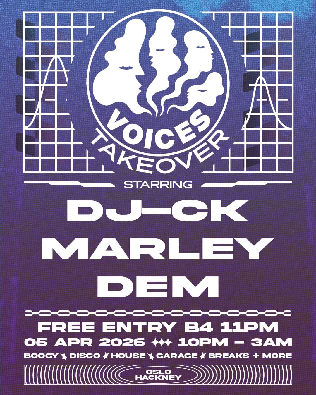 VOICES RADIO TAKEOVER at Oslo Hackney London