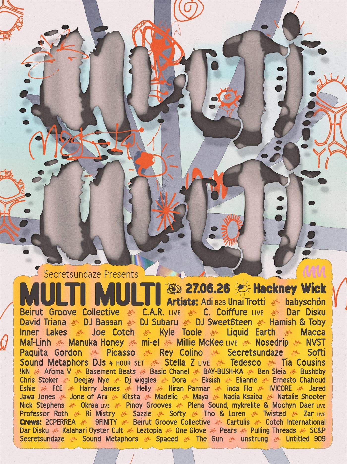 Secretsundaze presents: Multi Multi 2026 at Hackney Wick   Multiple Venues