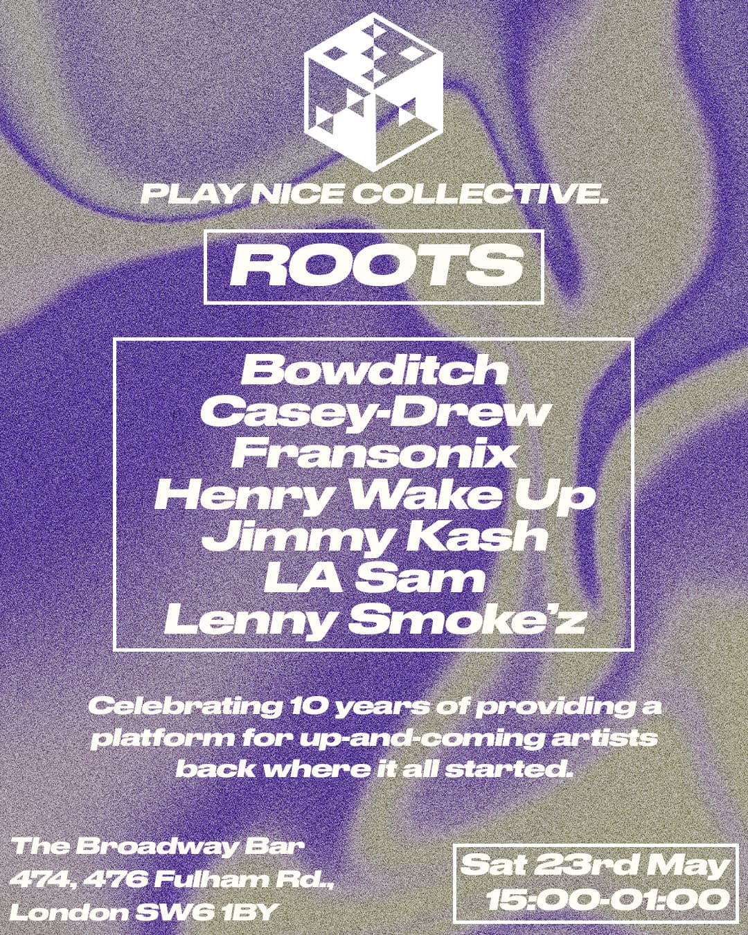 Play Nice Collective - 10th Anniversary Party at Broadway House