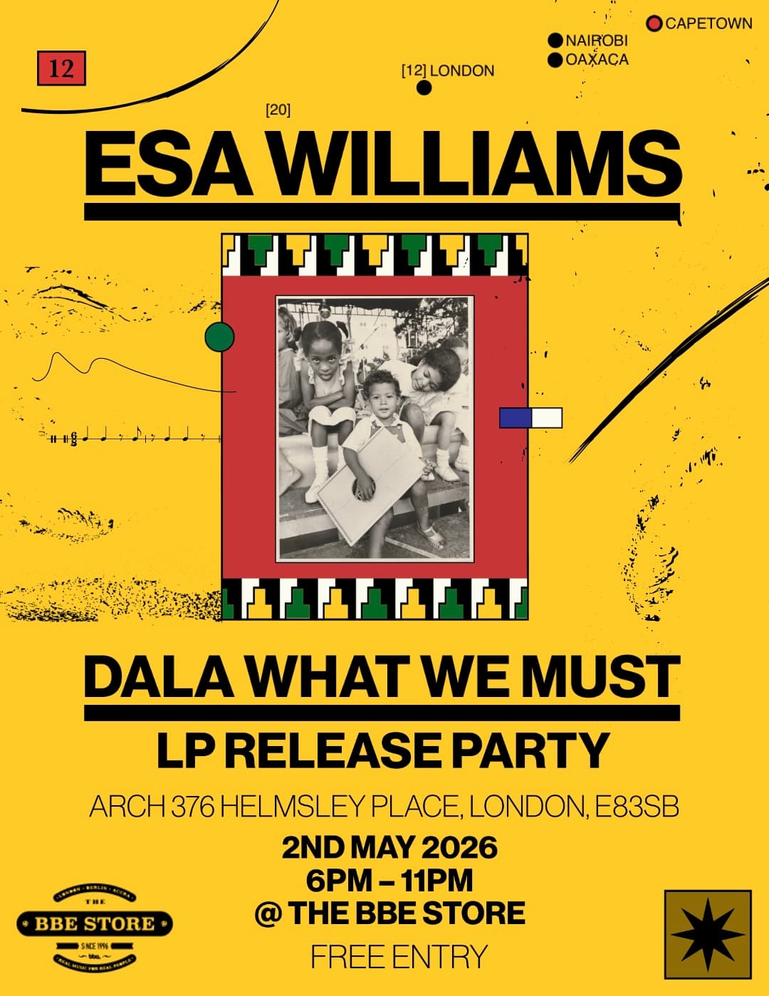 Esa Williams 'Dala What We Must' LP Launch Party at The BBE Store