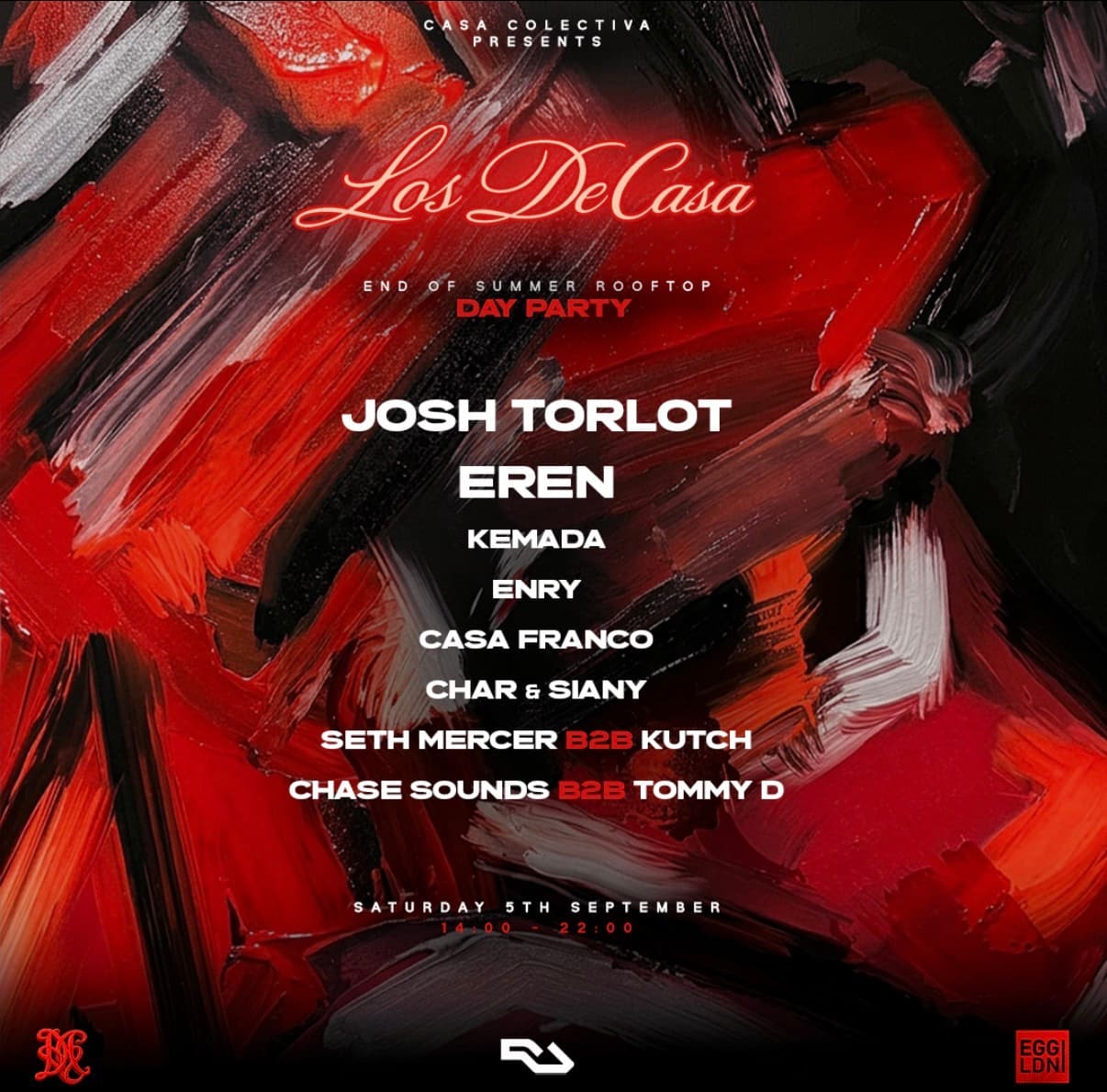 Los De Casa end of summer rooftop day party
